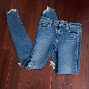 Joe's Jeans Women's Distressed “The Icon” Mid Rise Skinny Jeans